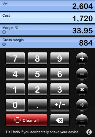 iMargin - Margin Calculator screenshot 1